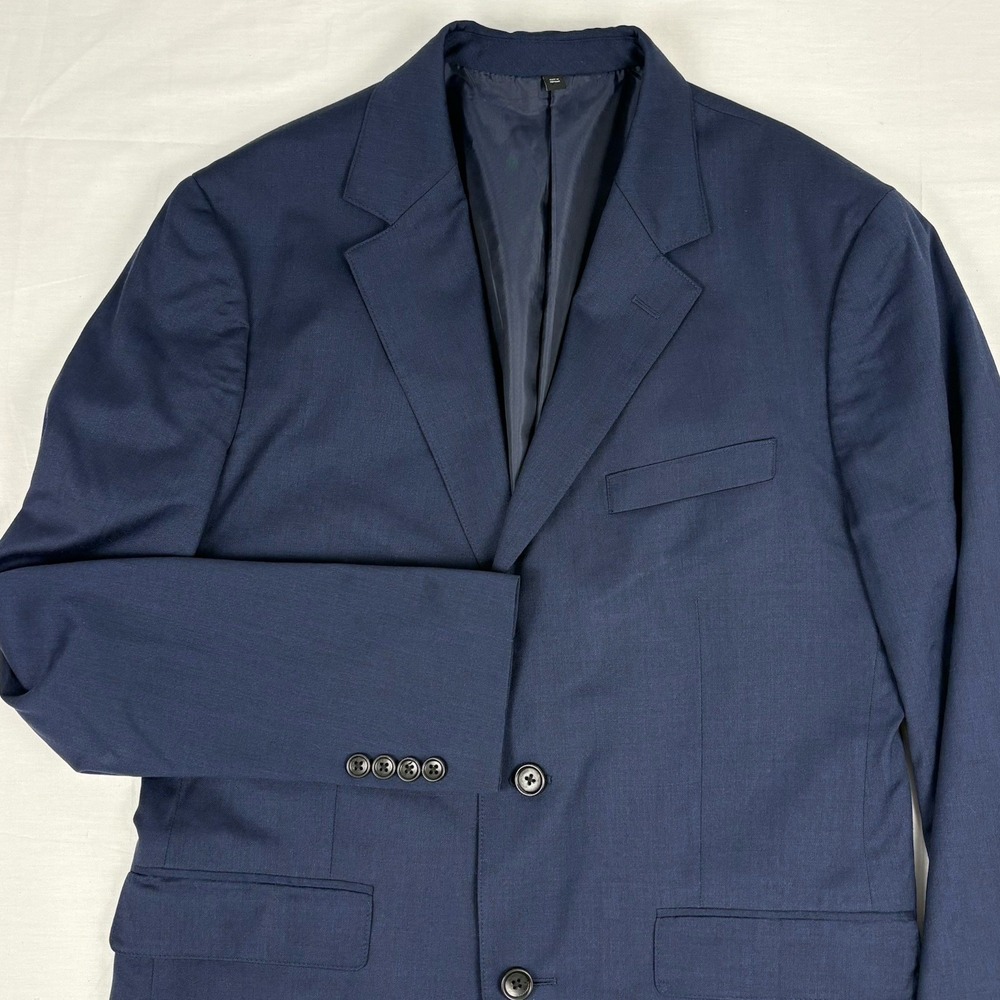 Bonobos Jetsetter Slim Fit Stretch Wool Blazer 40R Navy Lightly Constructed EUC